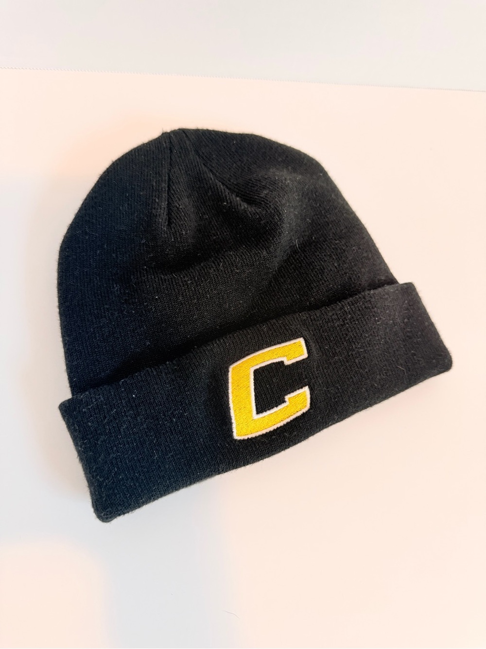 Under Armour Adult Black Beanie with Yellow 'C' Patch